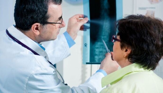 X-ray as a method of diagnosing cervical osteochondrosis