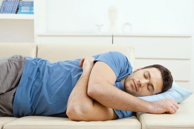 Awkward posture during sleep as a cause of back pain